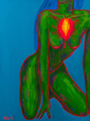 Tempera and acrylic on canvas
